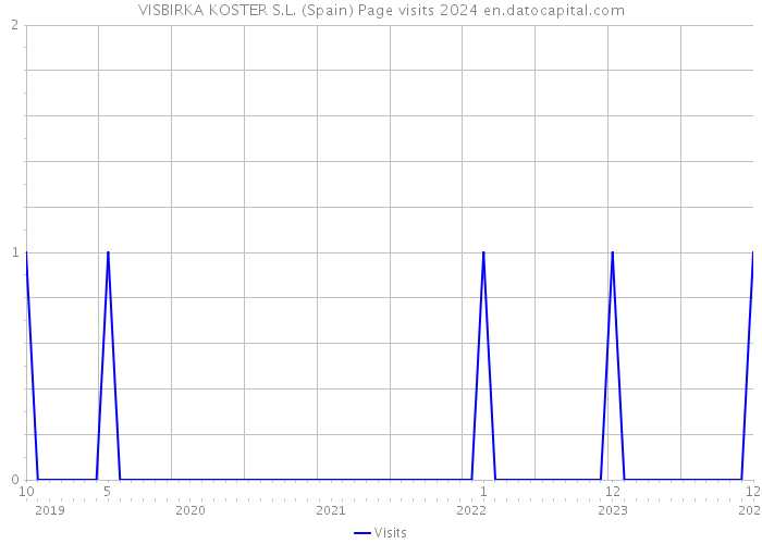 VISBIRKA KOSTER S.L. (Spain) Page visits 2024 