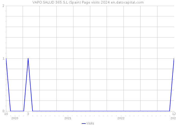 VAPO SALUD 365 S.L (Spain) Page visits 2024 