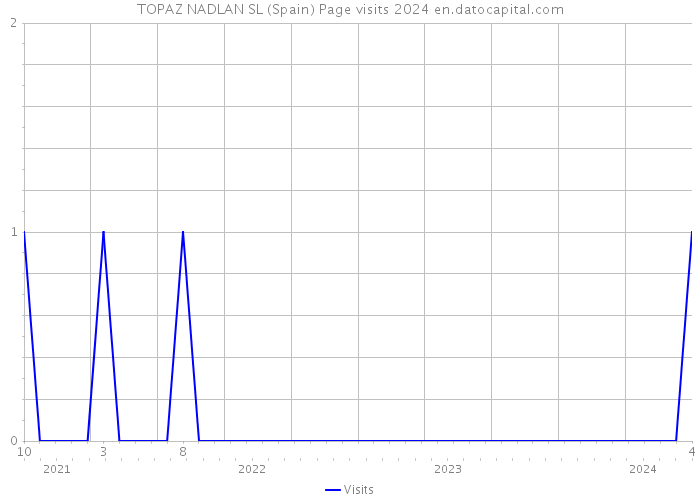 TOPAZ NADLAN SL (Spain) Page visits 2024 