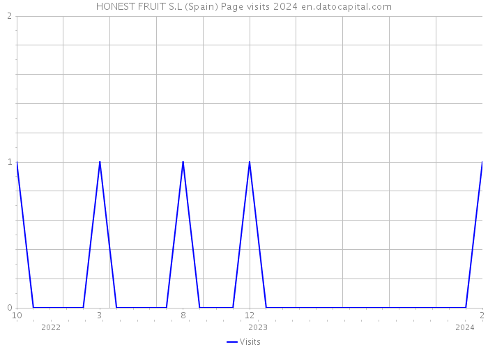 HONEST FRUIT S.L (Spain) Page visits 2024 