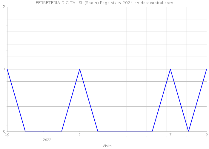 FERRETERIA DIGITAL SL (Spain) Page visits 2024 