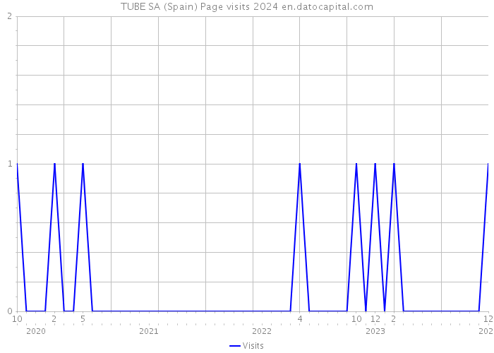 TUBE SA (Spain) Page visits 2024 