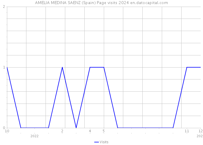 AMELIA MEDINA SAENZ (Spain) Page visits 2024 