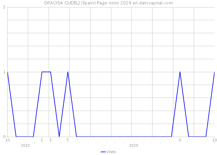 DRAGISA GUDELJ (Spain) Page visits 2024 