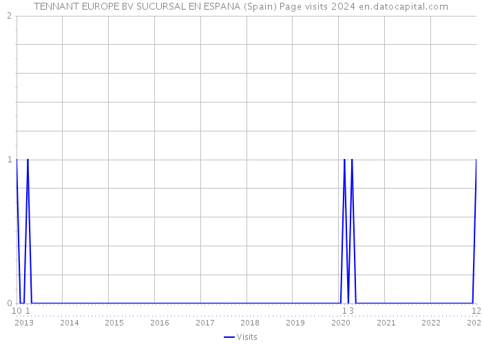 TENNANT EUROPE BV SUCURSAL EN ESPANA (Spain) Page visits 2024 