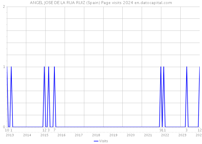 ANGEL JOSE DE LA RUA RUIZ (Spain) Page visits 2024 