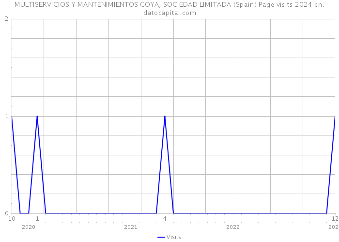 MULTISERVICIOS Y MANTENIMIENTOS GOYA, SOCIEDAD LIMITADA (Spain) Page visits 2024 