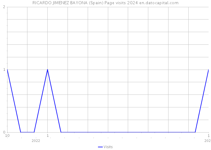RICARDO JIMENEZ BAYONA (Spain) Page visits 2024 