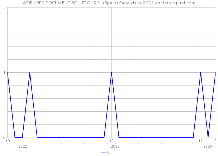 WORKOPY DOCUMENT SOLUTIONS SL (Spain) Page visits 2024 