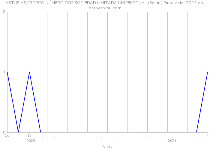ASTURIAS PROPCO NÚMERO DOS SOCIEDAD LIMITADA UNIPERSONAL (Spain) Page visits 2024 