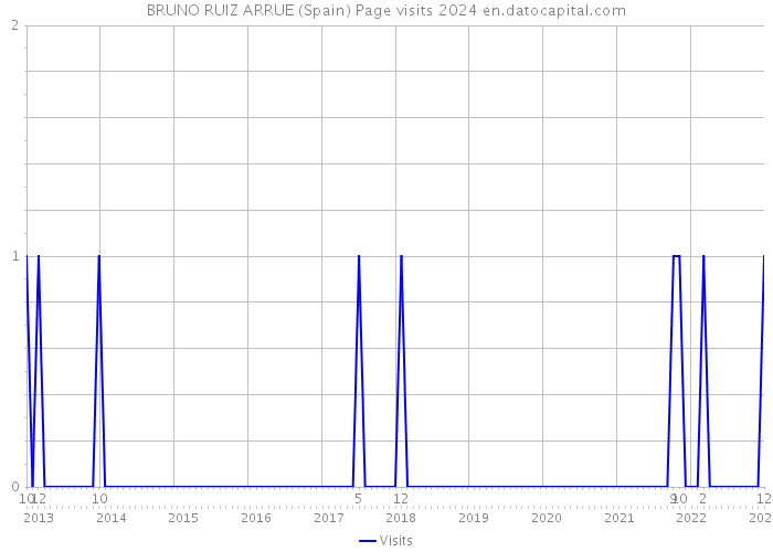 BRUNO RUIZ ARRUE (Spain) Page visits 2024 
