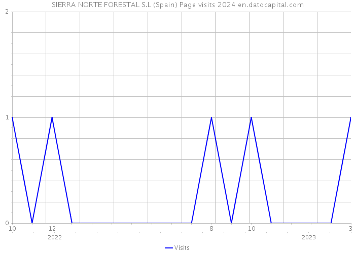 SIERRA NORTE FORESTAL S.L (Spain) Page visits 2024 