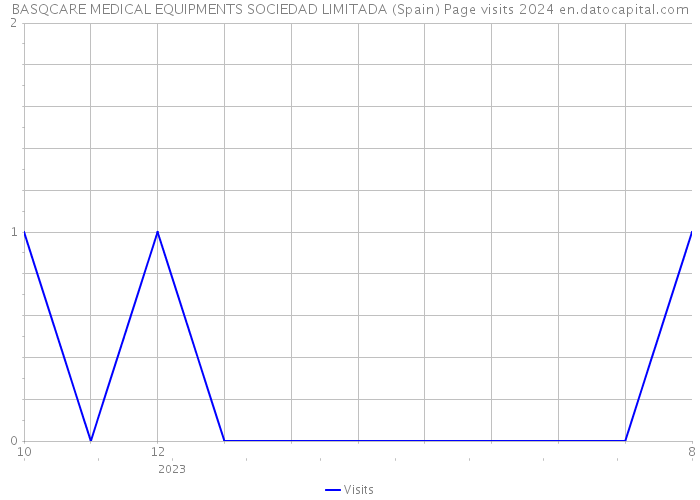 BASQCARE MEDICAL EQUIPMENTS SOCIEDAD LIMITADA (Spain) Page visits 2024 