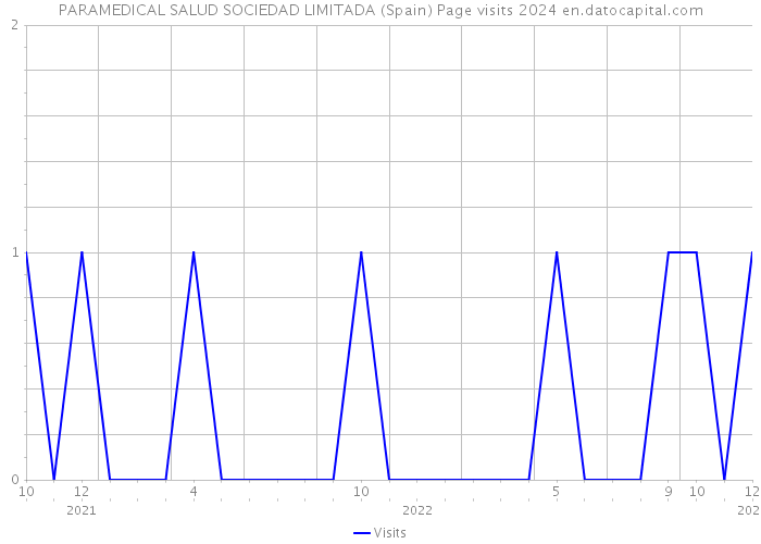 PARAMEDICAL SALUD SOCIEDAD LIMITADA (Spain) Page visits 2024 