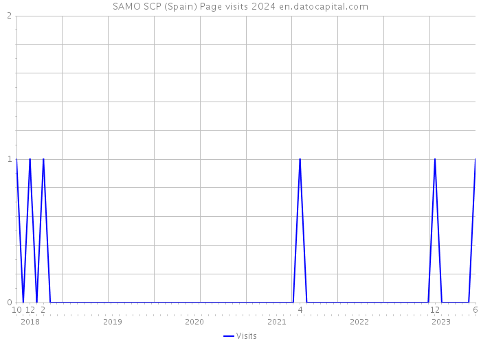 SAMO SCP (Spain) Page visits 2024 