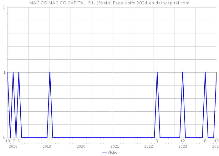 MAGICO MAGICO CAPITAL S.L. (Spain) Page visits 2024 