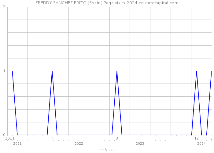 FREDDY SANCHEZ BRITO (Spain) Page visits 2024 