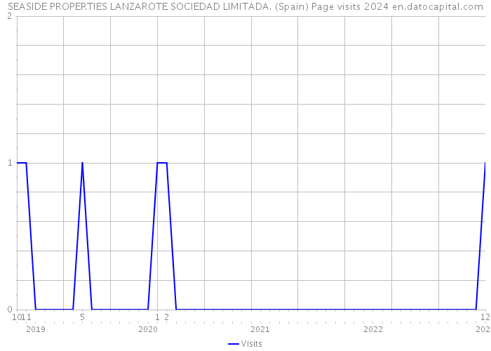 SEASIDE PROPERTIES LANZAROTE SOCIEDAD LIMITADA. (Spain) Page visits 2024 