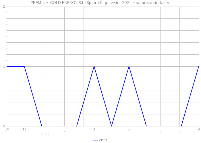 PREMIUM GOLD ENERGY S.L (Spain) Page visits 2024 