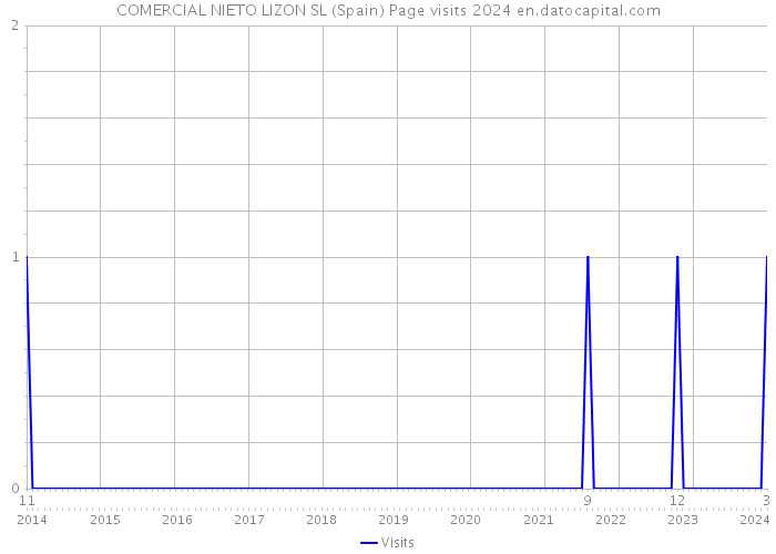 COMERCIAL NIETO LIZON SL (Spain) Page visits 2024 