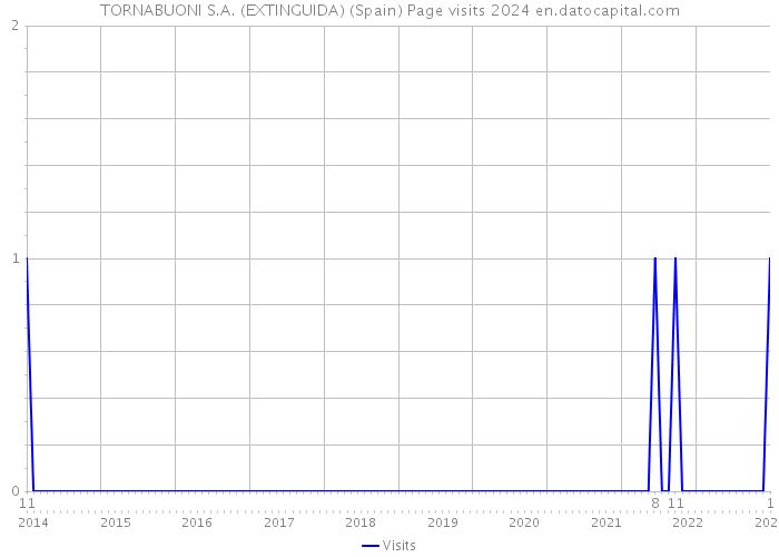TORNABUONI S.A. (EXTINGUIDA) (Spain) Page visits 2024 