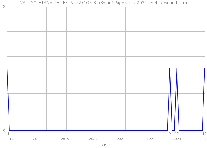 VALLISOLETANA DE RESTAURACION SL (Spain) Page visits 2024 