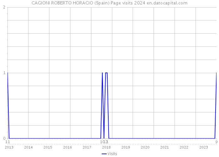 CAGIONI ROBERTO HORACIO (Spain) Page visits 2024 