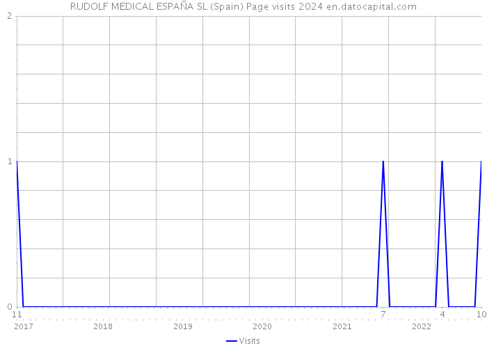 RUDOLF MEDICAL ESPAÑA SL (Spain) Page visits 2024 
