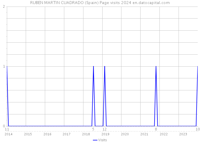 RUBEN MARTIN CUADRADO (Spain) Page visits 2024 