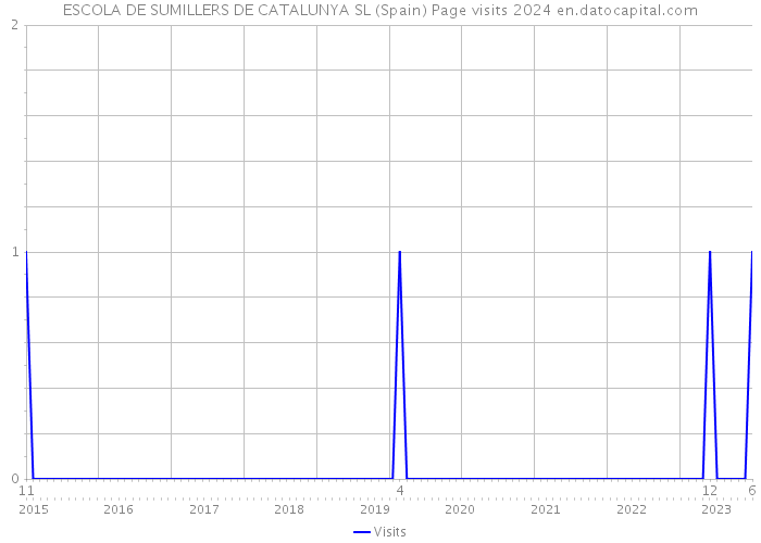 ESCOLA DE SUMILLERS DE CATALUNYA SL (Spain) Page visits 2024 