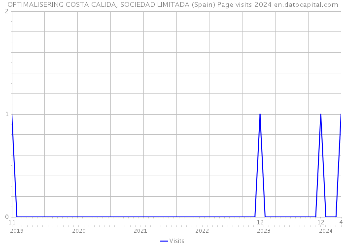 OPTIMALISERING COSTA CALIDA, SOCIEDAD LIMITADA (Spain) Page visits 2024 