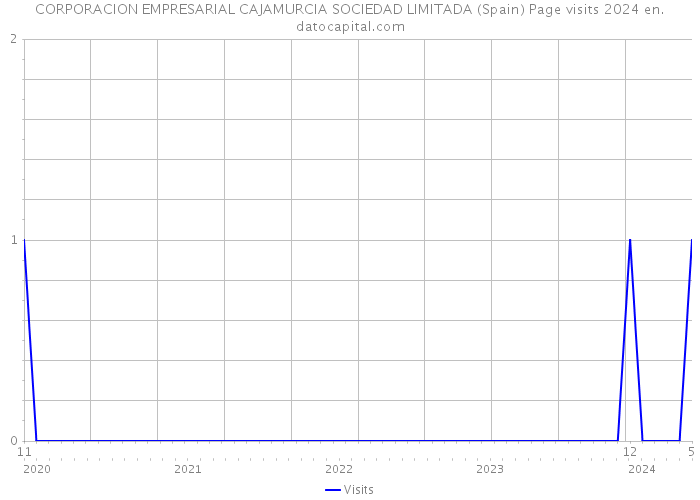 CORPORACION EMPRESARIAL CAJAMURCIA SOCIEDAD LIMITADA (Spain) Page visits 2024 