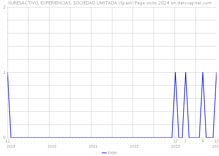 XURESACTIVO, EXPERIENCIAS, SOCIEDAD LIMITADA (Spain) Page visits 2024 