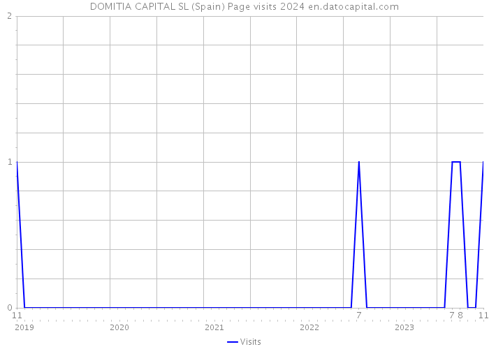 DOMITIA CAPITAL SL (Spain) Page visits 2024 