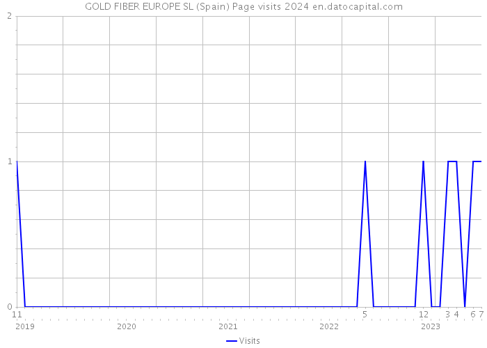 GOLD FIBER EUROPE SL (Spain) Page visits 2024 