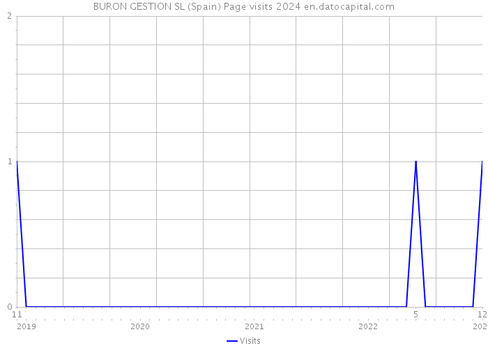 BURON GESTION SL (Spain) Page visits 2024 