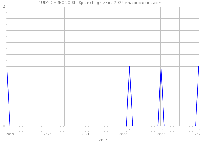 1UDN CARBONO SL (Spain) Page visits 2024 