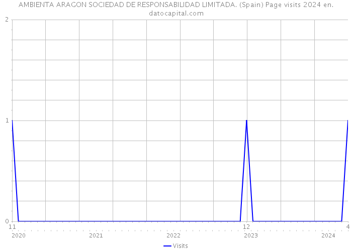 AMBIENTA ARAGON SOCIEDAD DE RESPONSABILIDAD LIMITADA. (Spain) Page visits 2024 
