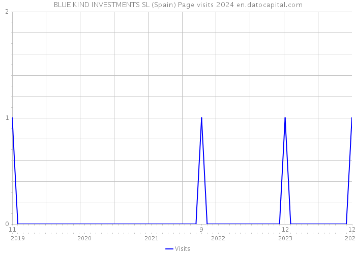 BLUE KIND INVESTMENTS SL (Spain) Page visits 2024 