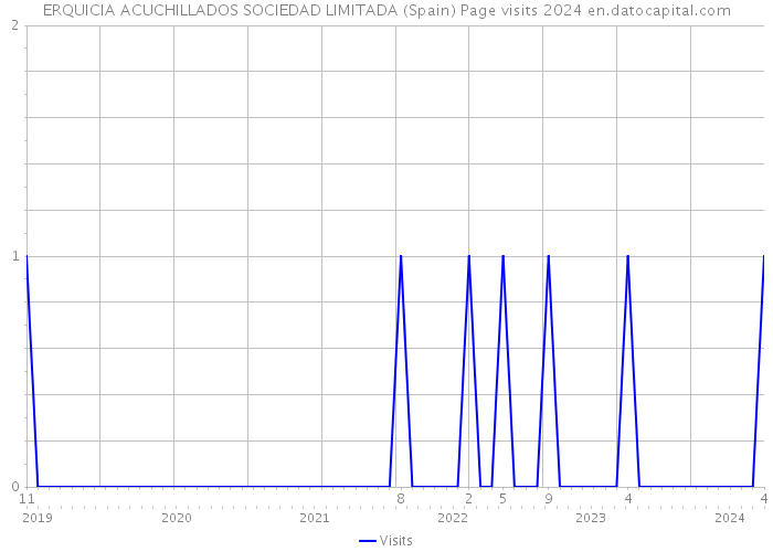 ERQUICIA ACUCHILLADOS SOCIEDAD LIMITADA (Spain) Page visits 2024 
