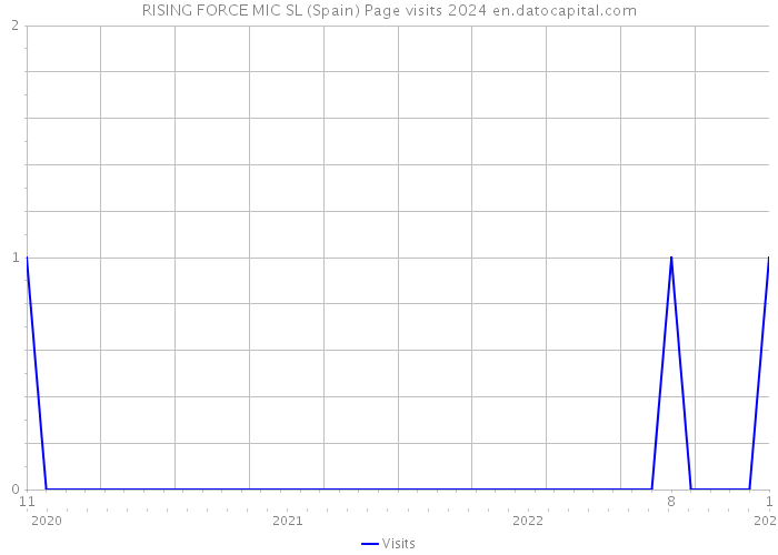 RISING FORCE MIC SL (Spain) Page visits 2024 