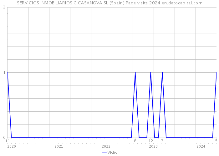 SERVICIOS INMOBILIARIOS G CASANOVA SL (Spain) Page visits 2024 