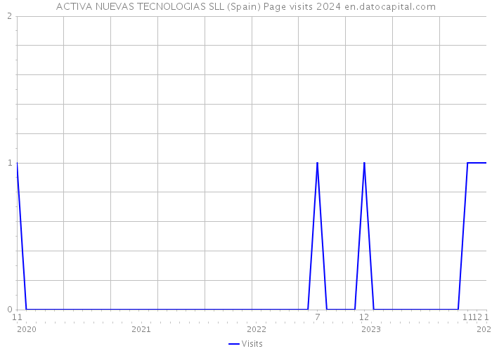 ACTIVA NUEVAS TECNOLOGIAS SLL (Spain) Page visits 2024 
