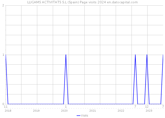 LLIGAMS ACTIVITATS S.L (Spain) Page visits 2024 