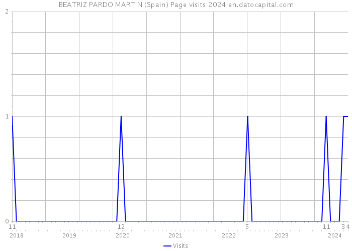 BEATRIZ PARDO MARTIN (Spain) Page visits 2024 