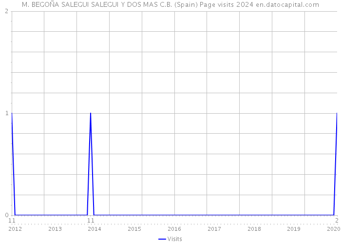 M. BEGOÑA SALEGUI SALEGUI Y DOS MAS C.B. (Spain) Page visits 2024 
