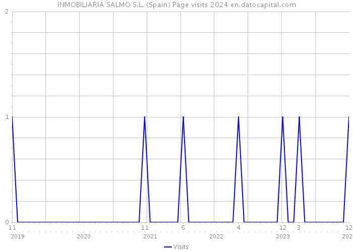 INMOBILIARIA SALMO S.L. (Spain) Page visits 2024 