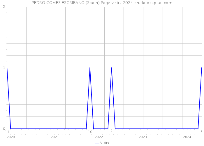 PEDRO GOMEZ ESCRIBANO (Spain) Page visits 2024 