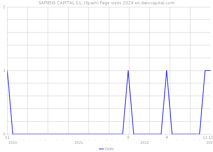SAPIENS CAPITAL S.L. (Spain) Page visits 2024 