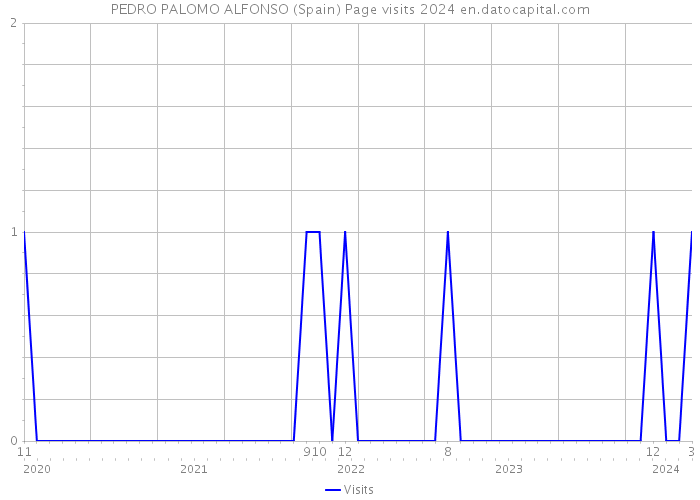 PEDRO PALOMO ALFONSO (Spain) Page visits 2024 